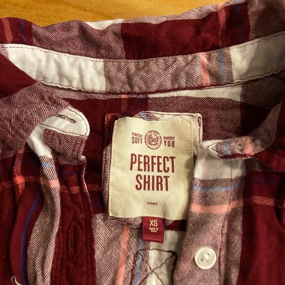 2/$10!Plaid button down shirt - Picture 2 of 4